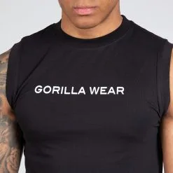 Gorilla Wear Sorrento Sleeveless T-Shirt, Black -butik med fitnessudstyr 901319000R Gorilla Wear Sorrento Sleeveless T Shirt black 03 0921