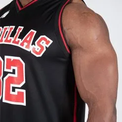 Gorilla Wear San Mateo Jersey Tank Top, Black/Red -butik med fitnessudstyr 901339050R Gorilla Wear San Mateo Jersey Tank Top Black Red 03 0922