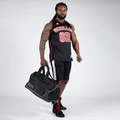 Gorilla Wear San Mateo Jersey Tank Top, Black/Red -butik med fitnessudstyr 901339050R Gorilla Wear San Mateo Jersey Tank Top Black Red 05 0922