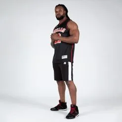 Gorilla Wear San Mateo Jersey Tank Top, Black/Red -butik med fitnessudstyr 901339050R Gorilla Wear San Mateo Jersey Tank Top Black Red 06 0922