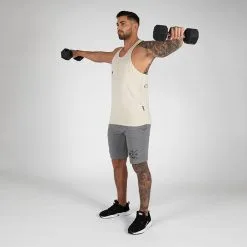 Gorilla Wear Carrizo Tank Top, Beige -butik med fitnessudstyr 901351200R Gorilla Wear Carrizo Tank Top Beige 05 0922