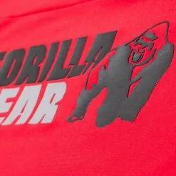Gorilla Wear Melbourne SL Hooded T-Shirt, Red -butik med fitnessudstyr 905165000r melbourne sl hooded t shirt red 5