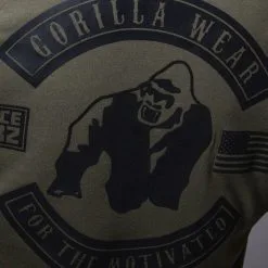 Gorilla Wear Detroit T-Shirt, Army Green -butik med fitnessudstyr 905294000r detroit t shirt army green 7 1