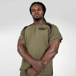 Gorilla Wear Augustine Old School Work Out Top, Grey -butik med fitnessudstyr 905414091R Gorilla Wear Augustine Old School Work Out Top Army Green 01 0321