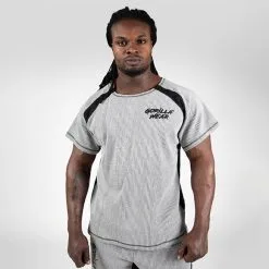 Gorilla Wear Augustine Old School Work Out Top, Grey -butik med fitnessudstyr 905418001R Gorilla Wear Augustine Old School Work Out Top Grey 02 0321
