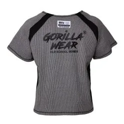 Gorilla Wear Augustine Old School Work Out Top, Grey -butik med fitnessudstyr 905418001r augustine old school work out top grey 2 1