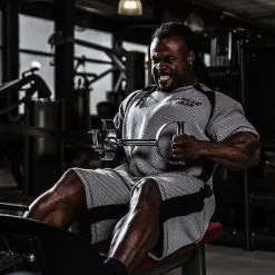 Gorilla Wear Augustine Old School Work Out Top, Grey -butik med fitnessudstyr 905418001r augustine old school work out top grey 3 1