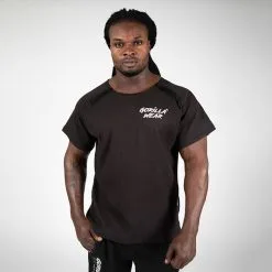 Gorilla Wear Augustine Old School Work Out Top, Grey -butik med fitnessudstyr 905419001R Gorilla Wear Augustine Old School Work Out Top Black 01 0321