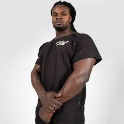 Gorilla Wear Augustine Old School Work Out Top, Grey -butik med fitnessudstyr 905419001R Gorilla Wear Augustine Old School Work Out Top Black 02 0321