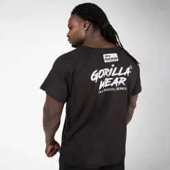 Gorilla Wear Augustine Old School Work Out Top, Grey -butik med fitnessudstyr 905419001R Gorilla Wear Augustine Old School Work Out Top Black 03 0321