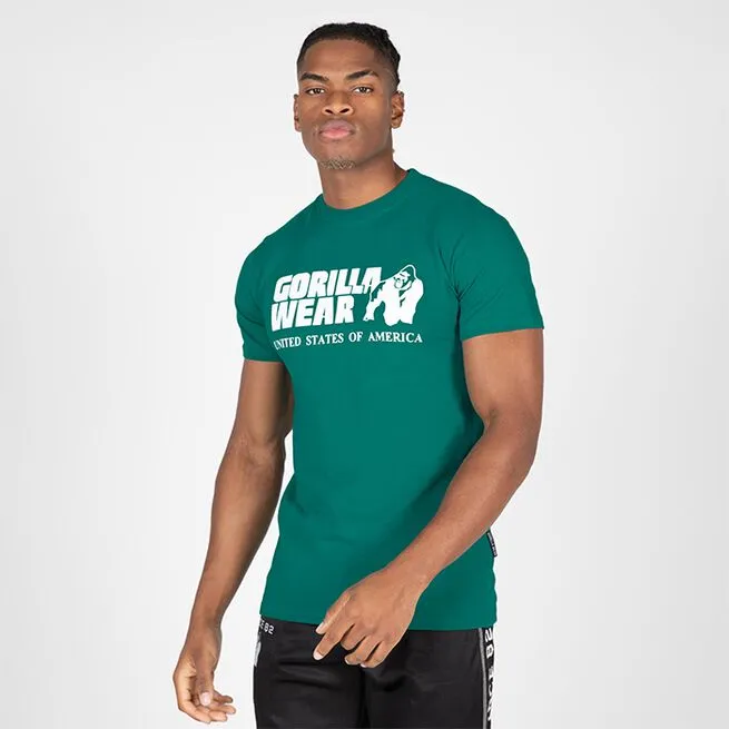 Gorilla Wear Classic T-Shirt, Teal Green 1 Gorilla Wear Classic T-Shirt, Teal Green