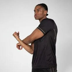 Gorilla Wear Fremont T-Shirt, Black/Gold -butik med fitnessudstyr 905589220R Fremont T Shirt black gold 04 0921