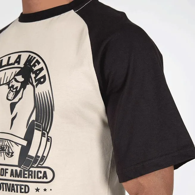 Gorilla Wear Logan Oversized T-Shirt, Beige/Black 3 Gorilla Wear Logan Oversized T-Shirt, Beige/Black - Billede 3