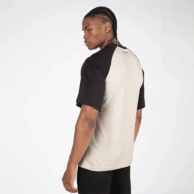 Gorilla Wear Logan Oversized T-Shirt, Beige/Black 4 Gorilla Wear Logan Oversized T-Shirt, Beige/Black - Billede 4