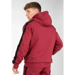Gorilla Wear Banks Oversized Hoodie, Burgund Red/Black -butik med fitnessudstyr 907165900R Gorilla Wear Banks Oversized Hoodie burgundy redblack 02 mars21 1