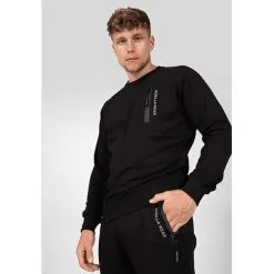 Gorilla Wear Newark Sweater, Black -butik med fitnessudstyr 907179000R Gorilla Wear Newark Sweater black 01 mars21 1