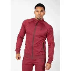 Gorilla Wear Wenden Track Jacket, Burgundy Red -butik med fitnessudstyr 908165000R Gorilla Wear Wenden Track Jacket burgundy red 01 feb21 1