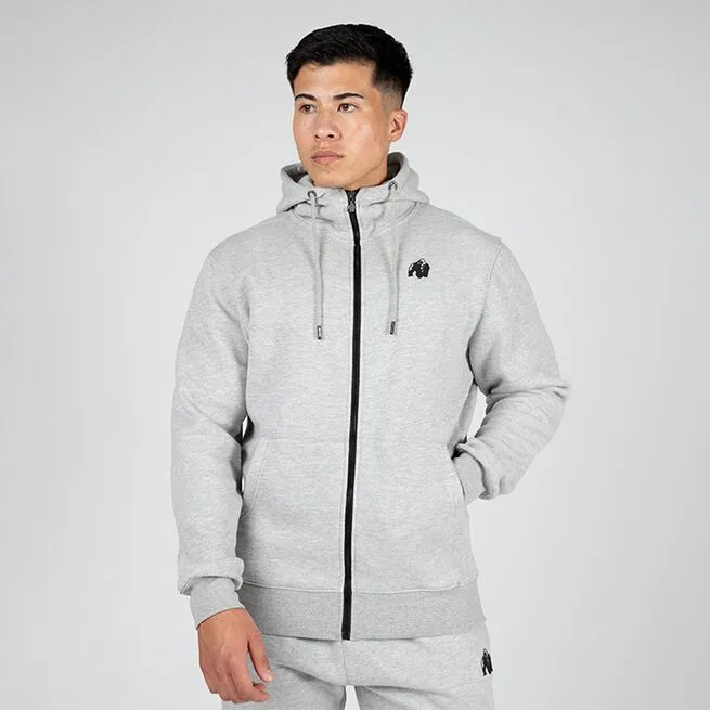Gorilla Wear Kennewick Zipped Hoodie, Grey 1 Gorilla Wear Kennewick Zipped Hoodie, Grey