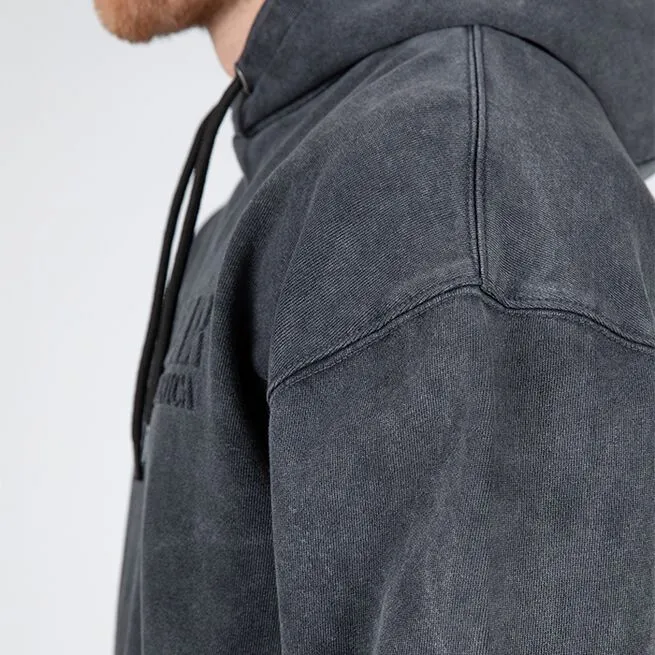 Gorilla Wear Crowley Oversized Men's Hoodie, Washed Grey 7 Gorilla Wear Crowley Oversized Men's Hoodie, Washed Grey - Billede 7