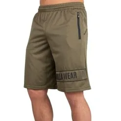 Gorilla Wear Branson Shorts, Army Green/Black -butik med fitnessudstyr 909384090 R Gorilla Wear Branson Shorts Army Green Black S 1 0320
