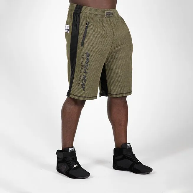 Gorilla Wear Augustine Old School Shorts, Army Green 1 Gorilla Wear Augustine Old School Shorts, Army Green