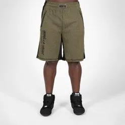 Gorilla Wear Augustine Old School Shorts, Army Green 59 Gorilla Wear Augustine Old School Shorts, Army Green -butik med fitnessudstyr 909394091R Gorilla Wear Augustine Old School Shorts Army Green 06 0321