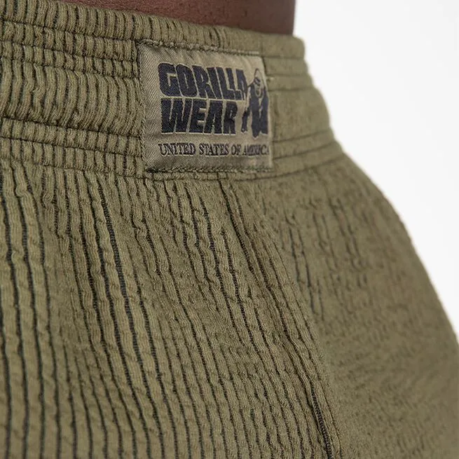 Gorilla Wear Augustine Old School Shorts, Army Green 8 Gorilla Wear Augustine Old School Shorts, Army Green - Billede 8