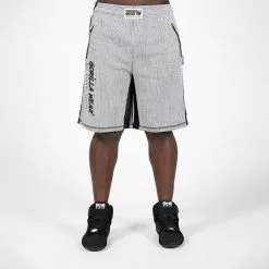 Gorilla Wear Augustine Old School Shorts, Grey -butik med fitnessudstyr 909398001R Gorilla Wear Augustine Old School Shorts Grey 06 0321 2