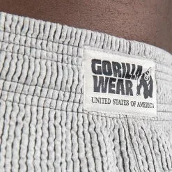 Gorilla Wear Augustine Old School Shorts, Grey -butik med fitnessudstyr 909398001R Gorilla Wear Augustine Old School Shorts Grey 07 0321 2