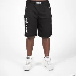 Gorilla Wear Augustine Old School Shorts, Grey -butik med fitnessudstyr 909399001R Gorilla Wear Augustine Old School Shorts Black 06 0321 3