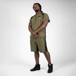 Gorilla Wear Augustine Old School Pants, Grey -butik med fitnessudstyr 909404091R Gorilla Wear Augustine Old School Pants Army Green 10 0321 2