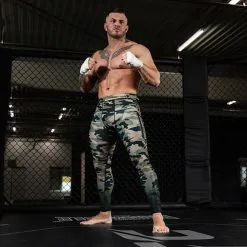 Gorilla Wear Franklin Men's Tights, Army Green Camo -butik med fitnessudstyr 90945409r franklin mens tights army green camo 2