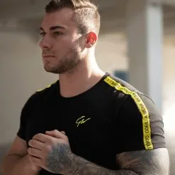 Gorilla Wear Chester T-Shirt, Black/Yellow 35 Gorilla Wear Chester T-Shirt, Black/Yellow -butik med fitnessudstyr 909532000R Gorilla Wear Chester T Shirt BlackYellow juli20 05