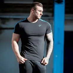 Gorilla Wear Chester T-Shirt, Black/Blue 40 Gorilla Wear Chester T-Shirt, Black/Blue -butik med fitnessudstyr 909533000R Gorilla Wear Chester T Shirt BlackBlue juli20 05 2