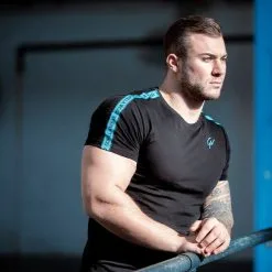 Gorilla Wear Chester T-Shirt, White/Black -butik med fitnessudstyr 909533000R Gorilla Wear Chester T Shirt BlackBlue juli20 06 3