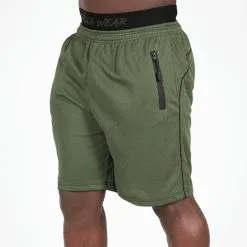 Gorilla Wear Mercury Mesh Shorts, Grey/Black -butik med fitnessudstyr 909574091R Gorilla Wear Mercury Mesh Shorts Army GreenBlack 01 nov20 3