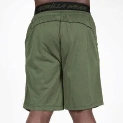 Gorilla Wear Mercury Mesh Shorts, Army Green/Black -butik med fitnessudstyr 909574091R Gorilla Wear Mercury Mesh Shorts Army GreenBlack 03 nov20 1
