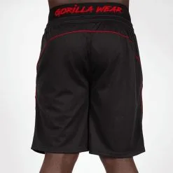 Gorilla Wear Mercury Mesh Shorts, Grey/Black -butik med fitnessudstyr 909579051R Gorilla Wear Mercury Mesh Shorts BlackRed 03 nov20 3