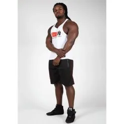 Gorilla Wear Mercury Mesh Shorts, Grey/Black -butik med fitnessudstyr 909579051R Gorilla Wear Mercury Mesh Shorts BlackRed 04 nov20 3