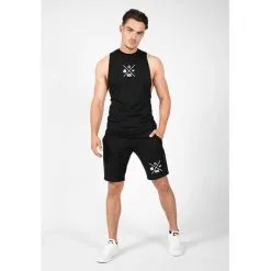 Gorilla Wear Cisco Shorts, Black/White -butik med fitnessudstyr 90958901 Gorilla Wear cisco shorts black white 20 mars21