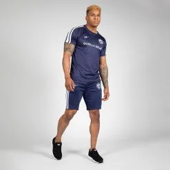 Gorilla Wear Stratford Track Shorts, Navy -butik med fitnessudstyr 90974300R Gorilla Wear Stratford Track Shorts Navy 08 0422