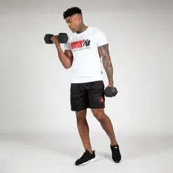 Gorilla Wear Atlanta Shorts, Black/Red -butik med fitnessudstyr 909989051R Gorilla Wear Atlanta Shorts Black Red 10 0922