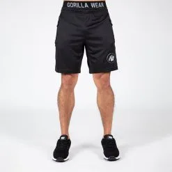 Gorilla Wear Atlanta Shorts, Black/Grey -butik med fitnessudstyr 909989081R Gorilla Wear Atlanta Shorts Black Grey 03 0922