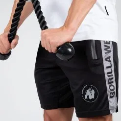Gorilla Wear Atlanta Shorts, Black/Grey -butik med fitnessudstyr 909989081R Gorilla Wear Atlanta Shorts Black Grey 07 0922