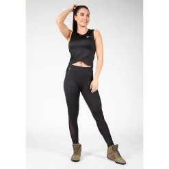 Gorilla Wear Estelle Twisted Crop Top, Black -butik med fitnessudstyr 91527900R Gorilla Wear Estelle Twisted Crop Top Black 05 april22