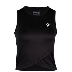 Gorilla Wear Estelle Twisted Crop Top, Black -butik med fitnessudstyr 91527900R Gorilla Wear Estelle Twisted Crop Top Black 06 april22