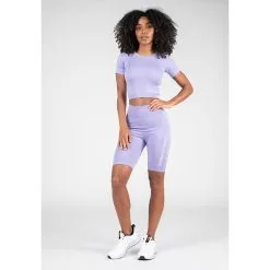 Gorilla Wear Selah Seamless Crop Top, Lilac -butik med fitnessudstyr 91543770 Gorilla Wear selah seamless crop top lilac 8 04 mars23