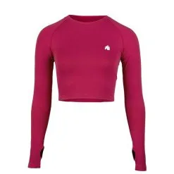 Gorilla Wear Hilton Seamless Long Sleeve, Fuchsia -butik med fitnessudstyr 91603600R Gorilla Wear Hilton Seamless Long Sleeve Fuchsia 06 april22