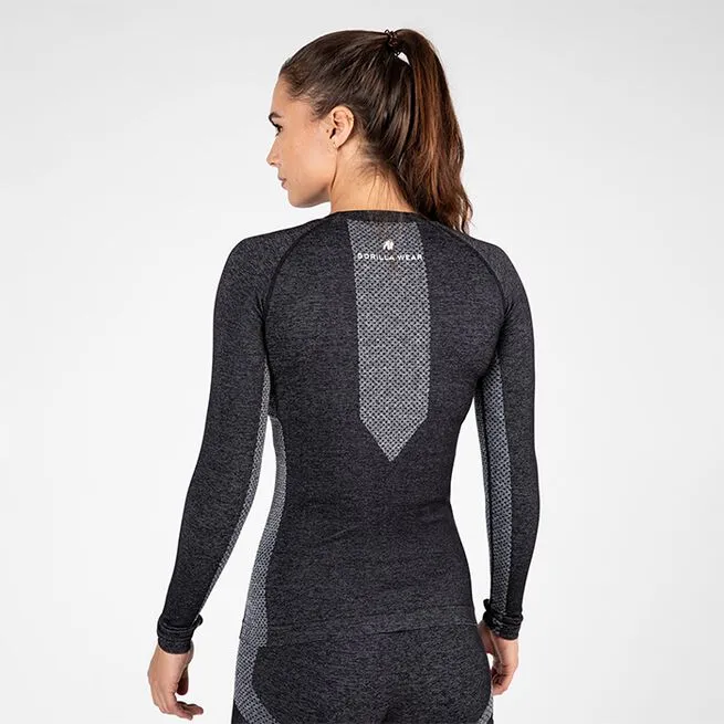 Gorilla Wear Selah Seamless Long Sleeve, Black 2 Gorilla Wear Selah Seamless Long Sleeve, Black - Billede 2