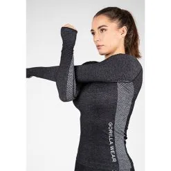 Gorilla Wear Selah Seamless Long Sleeve, Black 11 Gorilla Wear Selah Seamless Long Sleeve, Black -butik med fitnessudstyr 91606900 Gorilla Wear selah seamless long sleeve black 04 mars23